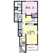 プリマ ステア Bの間取り画像