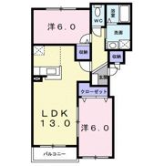 プラシード上野幌の間取り画像