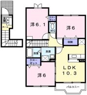 グレイスフルフィールドⅤの間取り画像