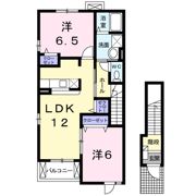 アンソレイエBの間取り画像