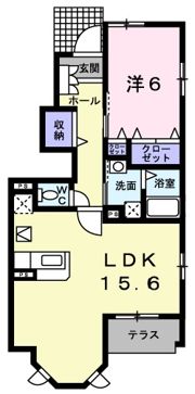 メゾンド カルムBの間取り画像