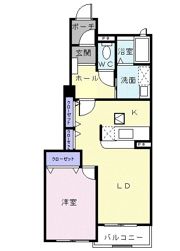 エトワール 翠Ⅱの間取り画像