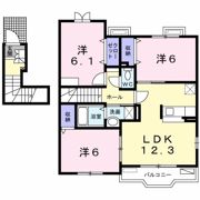 グランドソレーユⅢの間取り画像