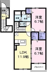 スタニングプレイスⅢの間取り画像
