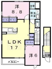アスタ－ラビスタⅢの間取り画像