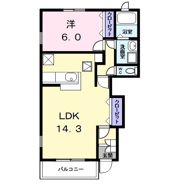 第2ペンションタカラAの間取り画像