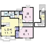 エスポワ－ル Ⅰ号館の間取り画像