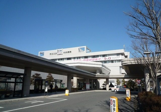 近くの病院まで1,400m（徒歩18分）