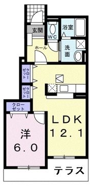 パルテノンBの間取り画像