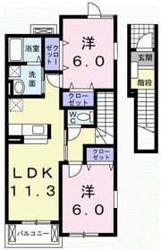 パルテノンBの間取り画像