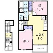 ファミーユ・K Bの間取り画像