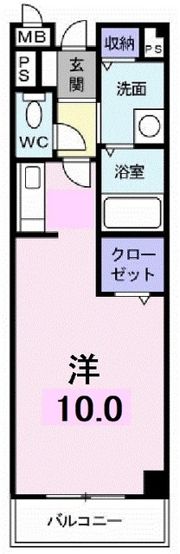 プレーヌ参番館の間取り画像