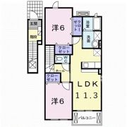 アンソレイエⅠの間取り画像