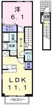 クリスタルビラの間取り画像