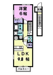 ゼファー徳重の間取り画像