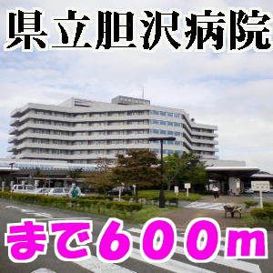 近くの胆沢病院まで600m（徒歩8分）