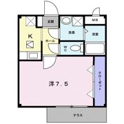 アルブル ヴィラージュⅠの間取り画像