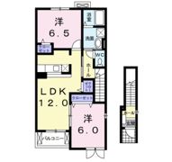 プラシード久山Bの間取り画像
