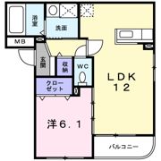 グランツ中の島の間取り画像