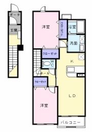 サニーセトル Bの間取り画像