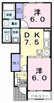 プラシードⅠの間取り画像