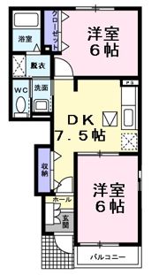 プラシードⅡの間取り画像