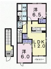 メリーブライトAの間取り画像