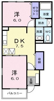 イースト・ヒルCの間取り画像