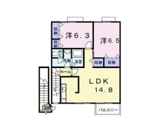 パルディーノ壱番館の間取り画像