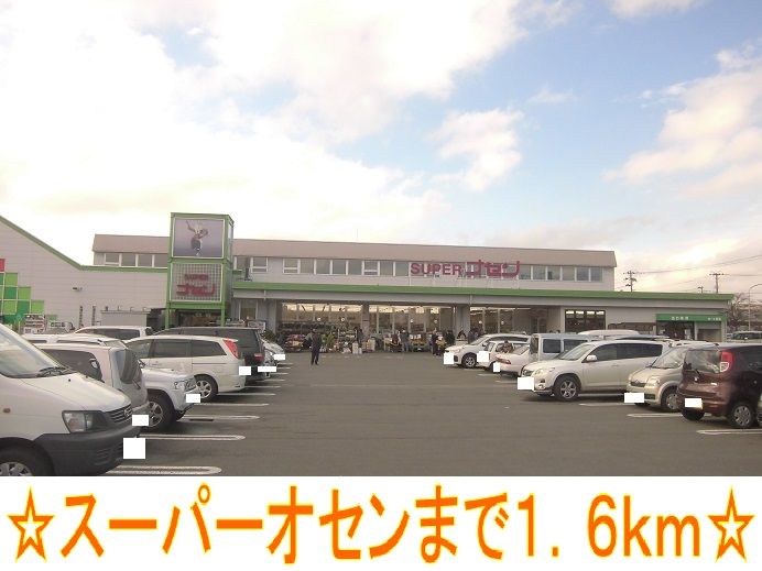 近くのスーパーオセンまで1,600m(徒歩20分)