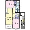 カーサフィオーレBの間取り画像
