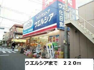 近くのウエルシアまで220m(徒歩3分)