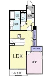 レジデンスさくら台Fの間取り画像