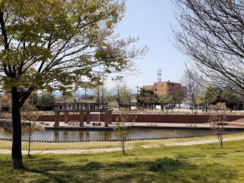 近くの野田中央公園まで750m（徒歩10分）