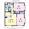 オ－バ－ルックヒル グレイスの間取り画像