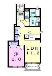 クラールS・S B棟の間取り画像