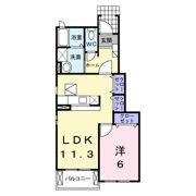 クラールS・S B棟の間取り画像