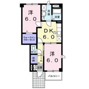 リバーウエスト Dの間取り画像