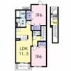 パークサイド前山 Bの間取り画像