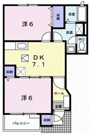 ライスインパクトAの間取り画像