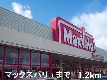 近くのマックスバリュまで1,200m（徒歩15分）