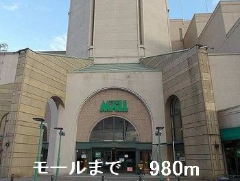 近くのモールまで980m（徒歩13分）