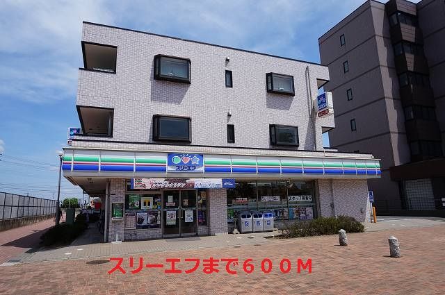 近くのスリーエフまで600m(徒歩8分)
