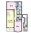 ウィスタリアAの間取り画像