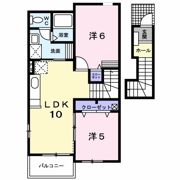 ベルデュールⅠの間取り画像
