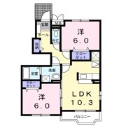 ハイツ ナリッシュ 1の間取り画像