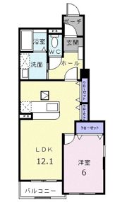 メゾン・アンソレイエ Ⅱの間取り画像