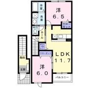 プロスパー秀Bの間取り画像