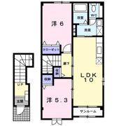 フィオーレ．K Bの間取り画像