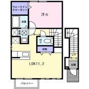 モルティ コートBの間取り画像